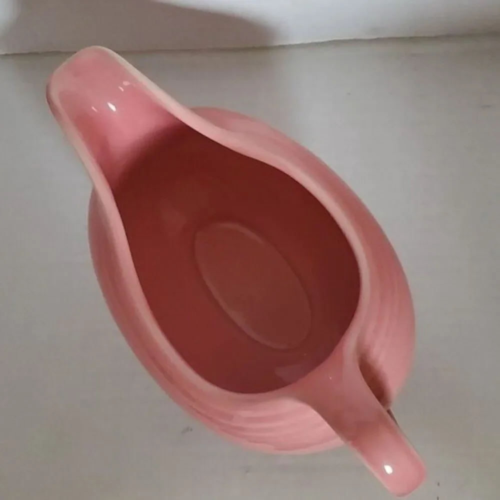 Fiestaware Fiesta Gravy Boat Dish Sauce CERAMIC Peony Pink CONTAINER